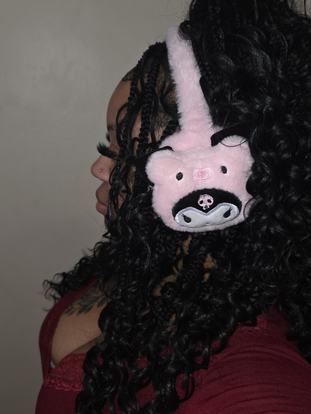 Kuromi Pink Earmuffs